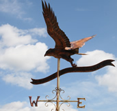 Bird in Flight Memorial Weathervane , Kite and Banner